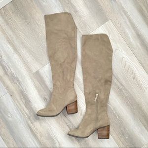 BP over the knee taupe boots size 8